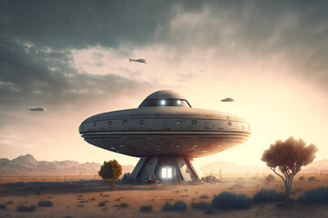 UFO - Alien spaceship - Alien abduction - Extraterrestrial - ET 