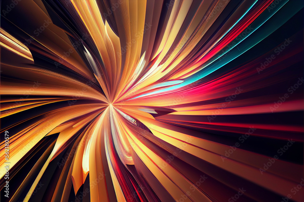Poster wonderful abstract colourful line background. starburst dynamic wave. background pattern for design.