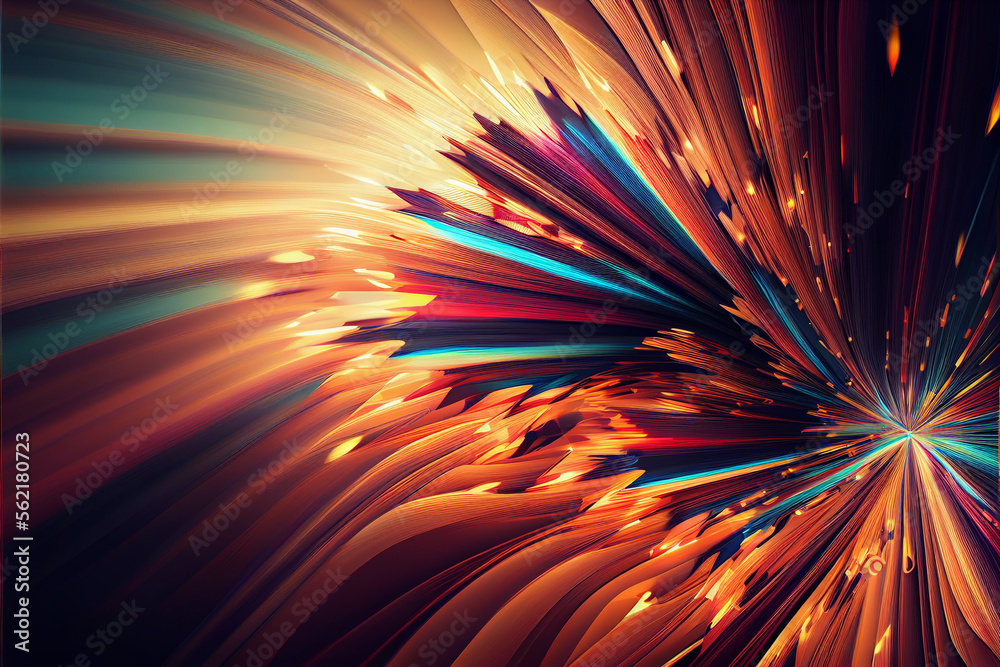 Poster wonderful abstract colourful line background. starburst dynamic wave. background pattern for design.