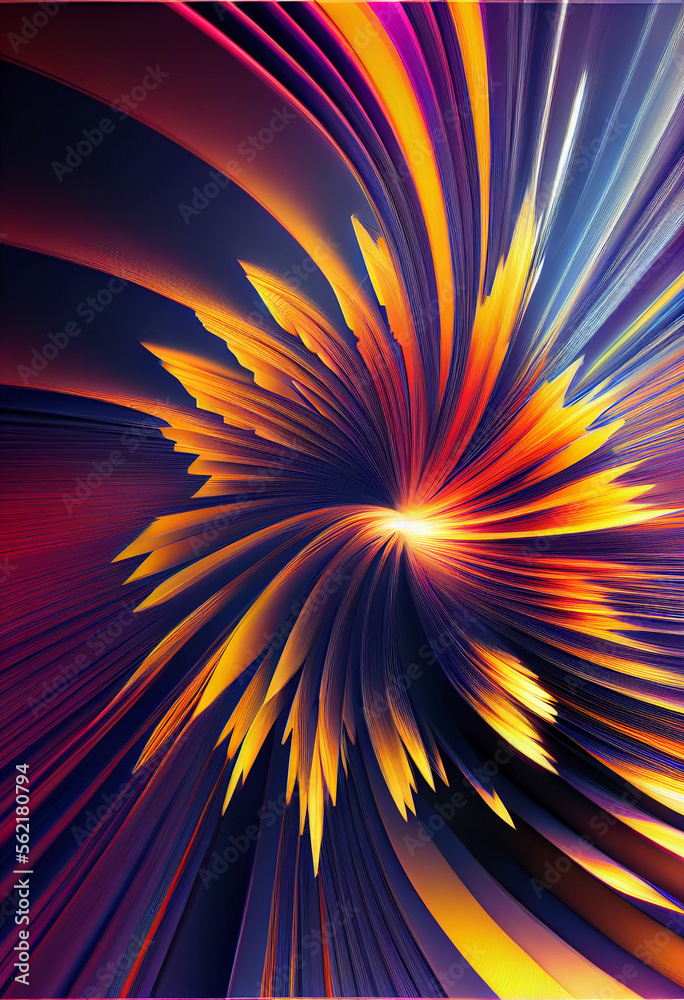 Poster wonderful abstract colourful line background. starburst dynamic wave. background pattern for design.