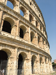 Fototapeta premium rome italy colliseum ruins of amphiteature and architecture