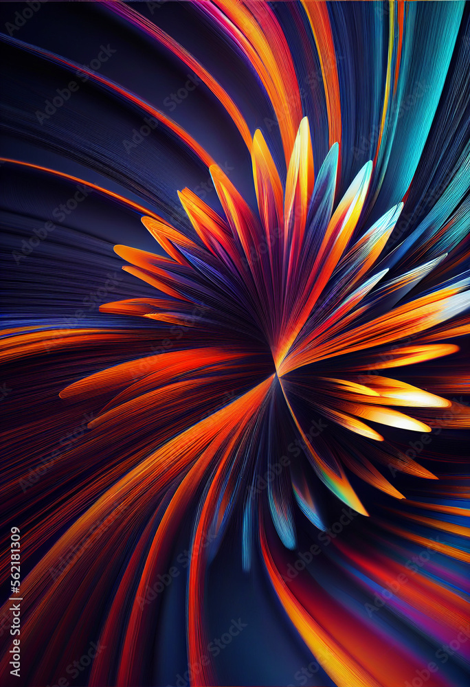 Poster wonderful abstract colourful line background. starburst dynamic wave. background pattern for design.