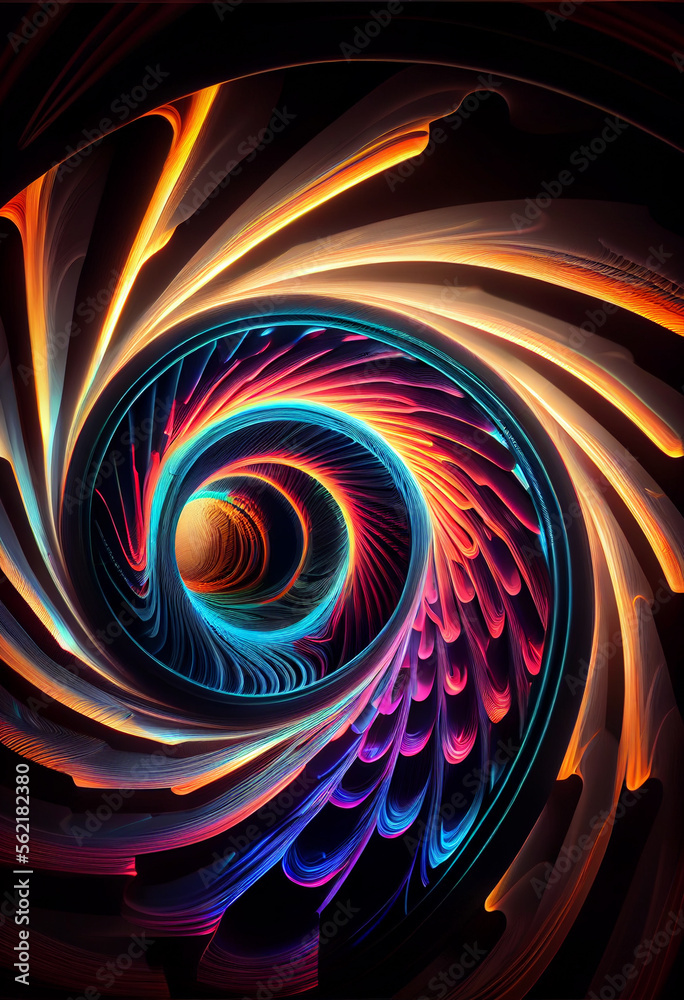 Poster wonderful abstract colourful line background. starburst dynamic wave