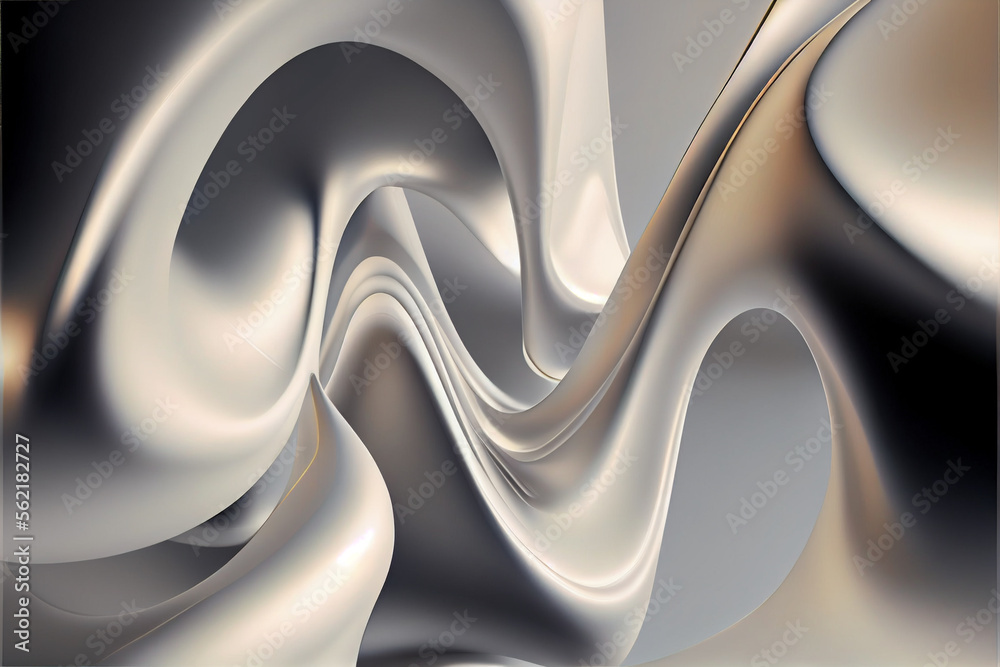 Poster wonderful abstract luxury design background. trendy white gradient shapes. liquid curve shape in mot