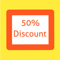 50 percent discount 