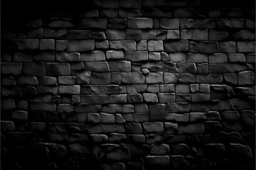 Obraz premium ﻿A brick wall with a hole in it - Generative AI