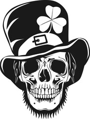St Patrick's Day Leprechaun skull.