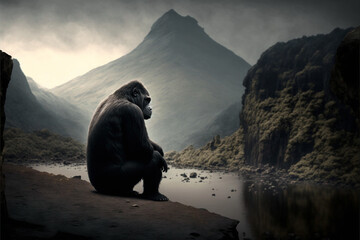 gorilla alone in the world generative ai