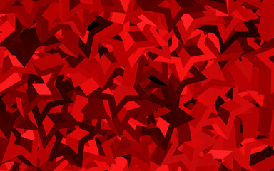 Dark Red vector background with triangles.