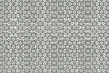 Seamless Symmetrical Fashion Backdrop Beautiful Geometric Vintage Textile Fabric Shape Graphic Retro Tile Decorative Print Floral Art Texture Wallpaper Design Background Pattern