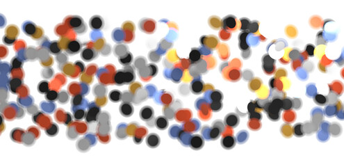  Colorful confetti on white background  - in 3d png