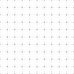 Square seamless background pattern from black cent symbols are different sizes and opacity. The pattern is evenly filled. Vector illustration on white background