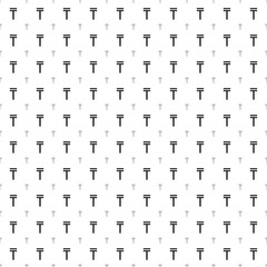 Square seamless background pattern from geometric shapes are different sizes and opacity. The pattern is evenly filled with big black tenge symbols. Vector illustration on white background