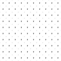 Square seamless background pattern from black tugrik symbols are different sizes and opacity. The pattern is evenly filled. Vector illustration on white background