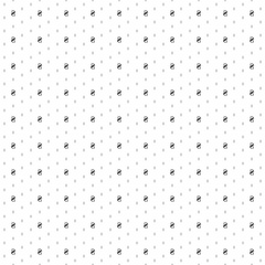 Square seamless background pattern from geometric shapes are different sizes and opacity. The pattern is evenly filled with small black hryvnia symbols. Vector illustration on white background