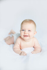 baby girl 6 month 7 month blonde girl