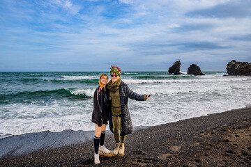 Femme sur la Plage De La Conque au Cap d'Agde