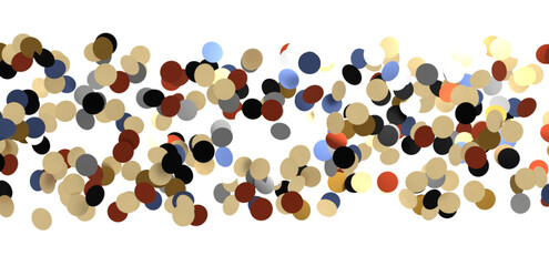  Colorful confetti on white background