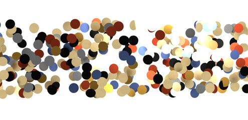  Colorful confetti on white background