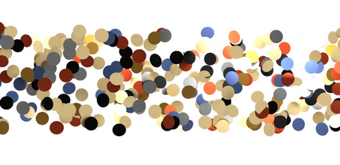  Colorful confetti on white background