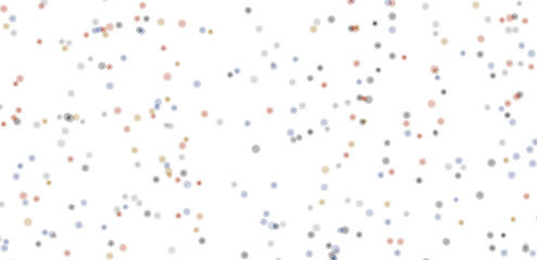 Multicolor confetti abstract background with a lot of falling pieces, isolated on a white background.