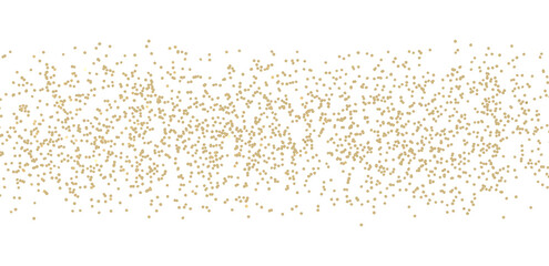 Gold confetti background, isolated on transparent background