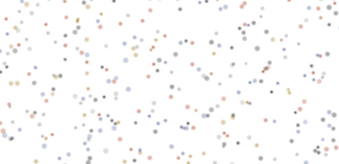 Multicolor confetti abstract background with a lot of falling pieces, isolated on a white background.