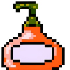 Obraz premium Shampoo pixel art. Generative AI. 
