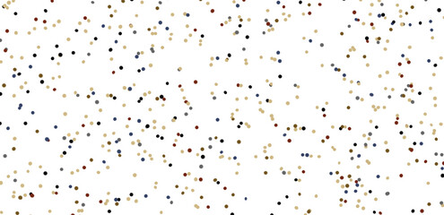 Multicolored paper confetti on transparent background. Realistic confetti flying. Colorful scattered items to holiday decorations.