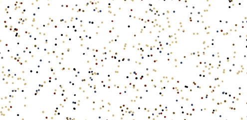 Multicolored paper confetti on transparent background. Realistic confetti flying. Colorful scattered items to holiday decorations.