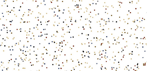 Multicolored paper confetti on transparent background. Realistic confetti flying. Colorful scattered items to holiday decorations.