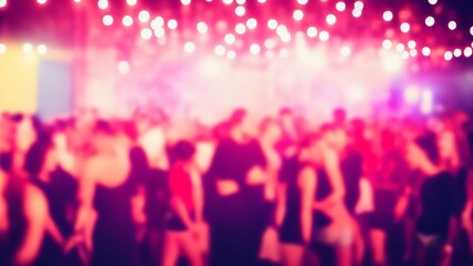 Obraz na płótnie Canvas Party event blurred background.