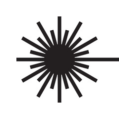 Obraz premium laser beam icon, vector illustration