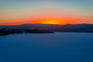 Sunrise in the Zhiguli mountains!