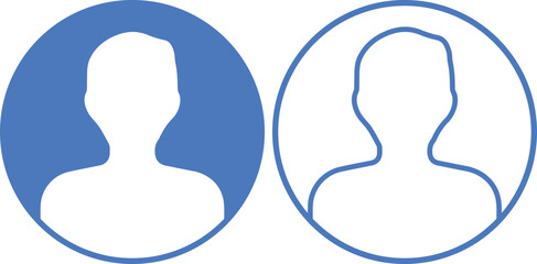 User Icon set. Profile Monochrome icon. People sign account symbol. Leader and workers People icon set in trendy flat style. Team logo. Icon for business card design