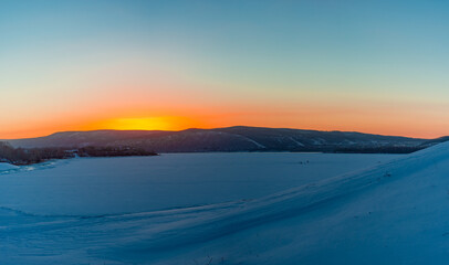 Sunrise in the Zhiguli mountains!