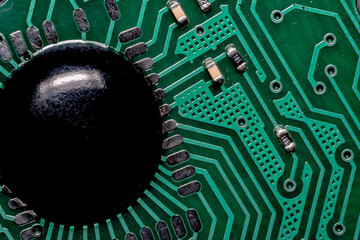 electronic circuit board with processor