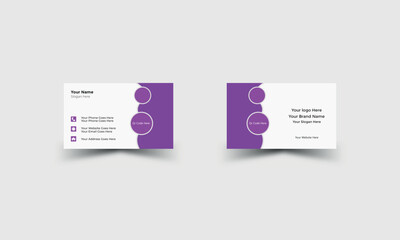 Modern abstract professional stylish business card design template print layout mockup