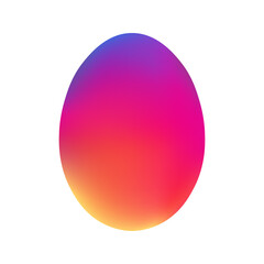 Insta color chicken egg for easter Realistic and volumetric egg