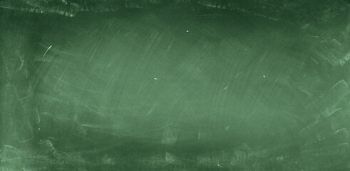 Green blackboard or chalkboard