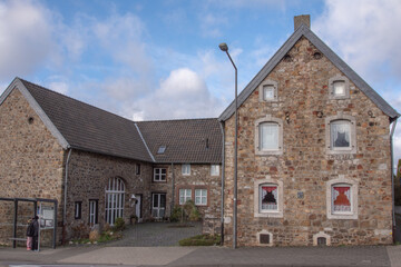 Aachen januar2023 : beautiful house facade in Eilendorf. Heckstrasse