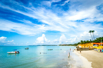 Fototapeta na wymiar Beaches of Brazil - Japaratinga, Alagoas state.