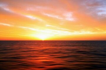 Naklejka na ściany i meble Sonnenaufgang über Ozean