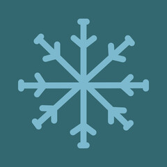 Obraz premium winter vector snowflake isolated illustration