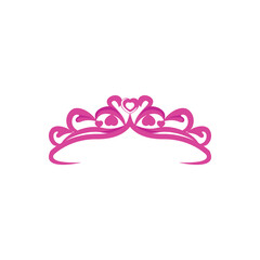 Pink jewelry tiara majestic element vector © Rizky
