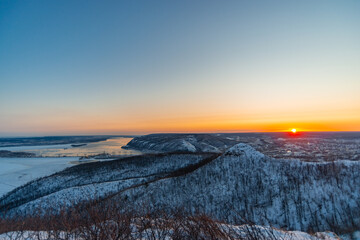 Sunrise in the Zhiguli mountains!