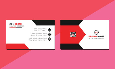 Creative minimal unique business card design, Professional business card design template.