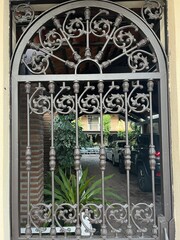 Fototapeta na wymiar ornate wrought iron gates