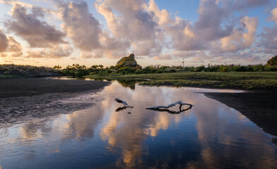 Landscape of Whatipu, New Zealand