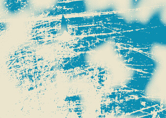 Naklejka na ściany i meble Glitch distorted grunge background . Noise destroyed texture . Trendy defect error shapes . grunge texture . Distressed effect .Vector shapes with a duo tone halftone dots screen print texture.